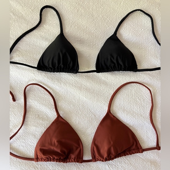 Summersalt String Bikini Tops - Brown & Black, Sizes 2 & 4 - Picture 8 of 12